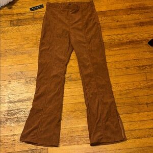 Brown Flared Pants
